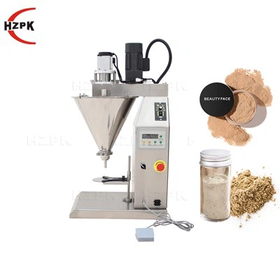 Stolný stroj na plnenie prášku do malých fliaš